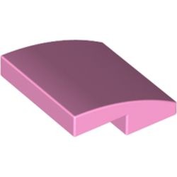 Les grandes courbes de la robe rose : pièce BrickLink 15068, couleur rose vif, élément LEGO 6230082.