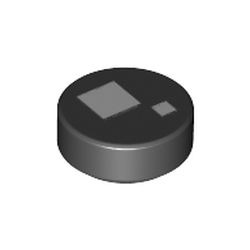 Les quatre yeux du duo Wicked : pièce BrickLink 98138pb072, couleur noir, élément LEGO 6284077.