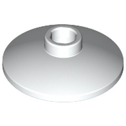 Disque central du casque, blanc, référence BrickLink 4740, élément LEGO 474001.