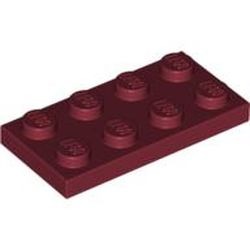 Plaque arrière rouge foncé, rouge foncé, référence BrickLink 3020, élément LEGO 4539071.