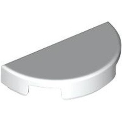 Demi-cercle blanc, blanc, référence BrickLink 1748, élément LEGO 6510068.
