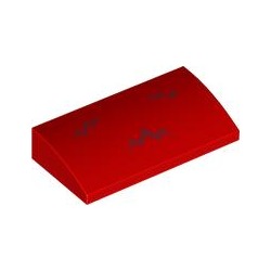 Torse rouge imprimé, rouge, référence BrickLink 88930pb196, élément LEGO 6529375.