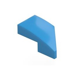 Une mèche azur foncé de Baggy : pièce LEGO 29120, couleur azur foncé, élément 6211418.