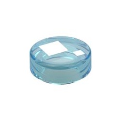 Les yeux et feux bleu clair transparent : pièce LEGO 98138pb072, couleur bleu clair transparent, élément 6536385.