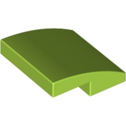 Les grandes courbes vert citron de Donatello : pièce BrickLink 15068, couleur vert citron, élément LEGO 6138661.