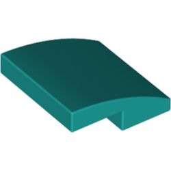 Les grandes courbes bleu-vert de Michelangelo : pièce BrickLink 15068, couleur turquoise foncé, élément LEGO 6223665.