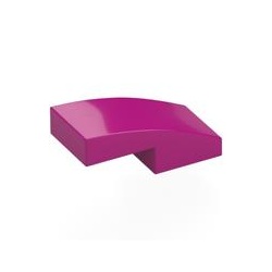 Une courbe magenta du manteau de Nomade : pièce LEGO 11477, couleur magenta, élément 6070763.