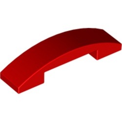 Les longues courbes rouges du chapeau de Skye : pièce BrickLink 93273, couleur rouge, élément LEGO 4633914.