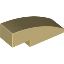 Les grandes courbes tan à l’intérieur des oreilles : pièce BrickLink 50950, couleur tan, élément LEGO 4624088.