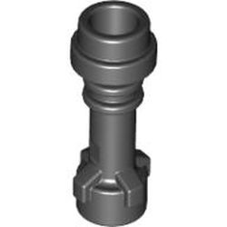 Élément noir cylindrique présenté verticalement, avec anneaux en relief et ouverture ronde visible au sommet.