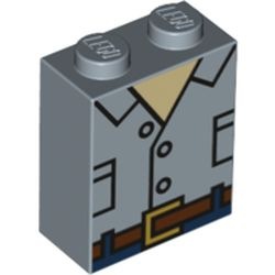 Rendu LEGO — Chemise d’Owen, couleur bleu sable.
