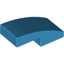 Courbe bleue de la robe, pièce 11477 de couleur azure foncé, isolée sur fond blanc.