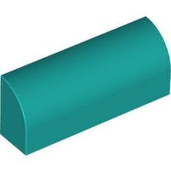 Pièce LEGO courbe de la queue, couleur turquoise foncé, référence BrickLink 6191, élément LEGO 6217667.