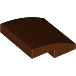 Image LEGO : courbe des cheveux, couleur brun rougeâtre, référence BrickLink 15068, élément LEGO 6146858.