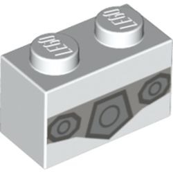 Image LEGO : ceinture de leia, couleur blanc, référence BrickLink 3004pb178, élément LEGO 6247096.
