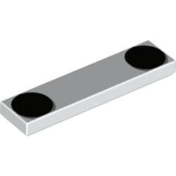 Les yeux de Jack : pièce LEGO 2431pb0550, couleur blanc, élément 6245334.