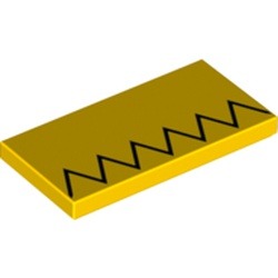 Le grand motif de cheveux : pièce LEGO 87079pb0521, couleur jaune, élément 6245183.